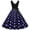 Purple, variant on Fesfesfes Women Gowns A Line Flare Vintage Dress Prom Swing Sleeveless Polka Dot Printing Party Dress Under $10