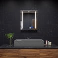 thumbnail image 3 of ALFI brand AB39TRGM 39" Grey Matte Above Mount Fireclay Bathroom Trough Sink, 3 of 5