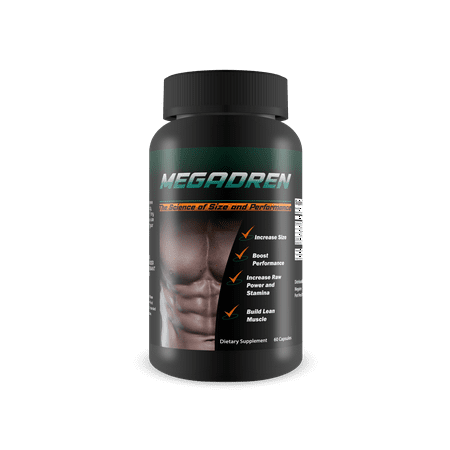 Megadren - The Science Of Size and Performance - Muscle Builder and Stamina Supplement - Increase Power and Build Lean Muscle - Dietary Supplement - 60 (Best Steroids To Build Muscle Fast)