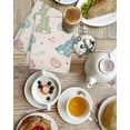 thumbnail image 7 of Pink Blue Green Easter Hand Towels Set, Waffle Weave Kitchen Towels 2 Pieces, Spring Bunny Colorful Eggs Microfiber Hair Face Bath Tea Towel Absorbent Quick Drying Cleaning Dish Cloths, 15.7"x23.6", 7 of 7