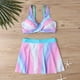thumbnail image 4 of Trajes de baño tankini para mujer Trajes de baño de dos piezas con estampado degradado para mujer Trajes de baño tankini para mujer, 4 of 5