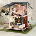 thumbnail image 3 of Miniatura Dollhouse, Mini Dollhouse Romantic French Style Tres Pisos 1:24 Escala para Niños Adultos para Regalos de Regalos para la Coleción de Exposicions en el Hogar, 3 of 7