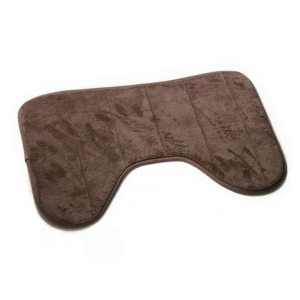 Xihbxyly Principal Alfombrillas de baño forma 40 x 60 cm, antideslizantes, para el hogar, para el baño, color café