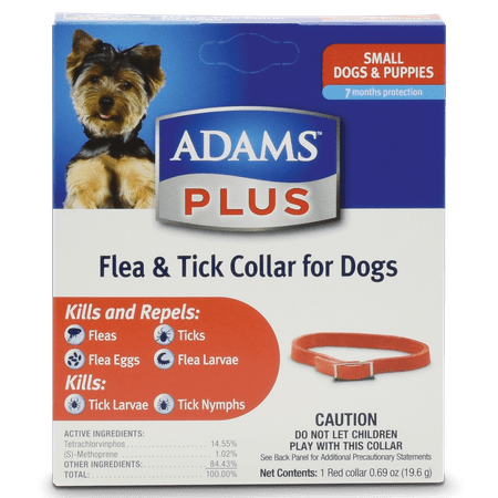 Adams Plus Flea and Tick Collar for Dogs Small