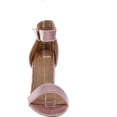 thumbnail image 4 of Chase & Chloe Carly-2 Women's Velvet Stacked Chunky Heel Strappy Platform Sandal, Pink Velvet, 8.5, 4 of 4