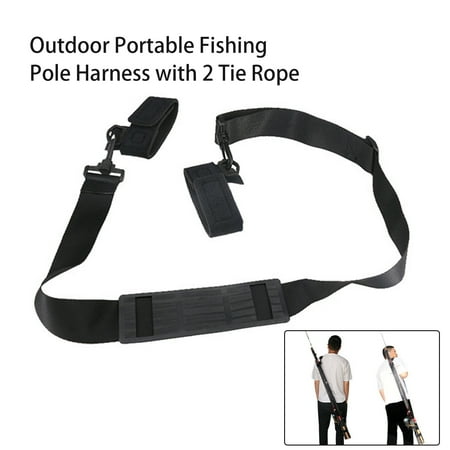 Sportteer Fishing Rod Strap Fishing Rod Harness 1 Set Fishing Rod Strap Outdoor Portable Harness Trolling Fishing