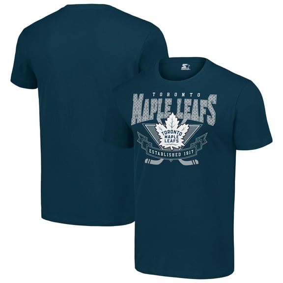 Men's Starter Navy Toronto Maple Leafs Team Logo Graphic T-Shirt