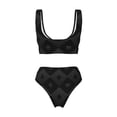 thumbnail image 6 of Rocae Black Poker for Bikini Set for Women Two Piece Sexy High Swimsuits Split Crossover Bikini Large, 6 of 9
