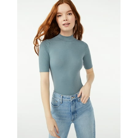 Free Assembly Women's Mock Neck Bodysuit