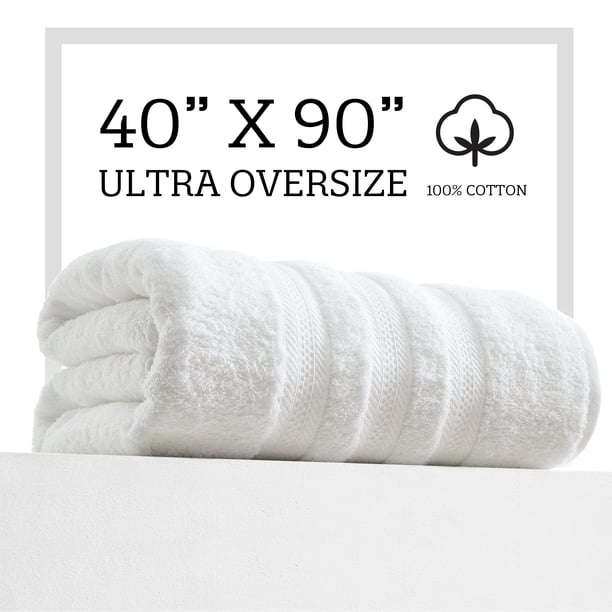 Extra Large Bath Towel - Oversized Ultra Bath Sheet - 100% Cotton ...