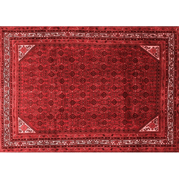 Ahgly Company Indoor Rectangle Persian Red Traditional Area Rugs, 7' x 10'