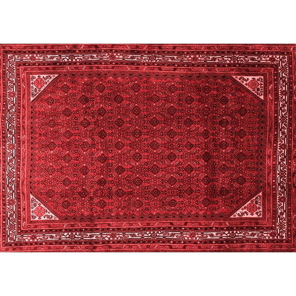 Ahgly Company Indoor Rectangle Persian Red Traditional Area Rugs, 5' x 7'