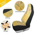 thumbnail image 4 of Spring floral bird pattern Car Seat Cover 2 Piece Set Saddle Blanket Carseat Universal Fit for Vehicle Sedan SUV, 4 of 5