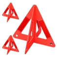 thumbnail image 3 of Shisuyan Triangle Warning Signs Orange 3Set 10.2X10.2X9.1In, 3 of 8