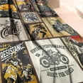 thumbnail image 5 of Motorcycle Gifts for Men and Women Throw Blanket Soft Lightweight Flannel Blanket for Travel/Bedroom/Outdoor/Couch - Gift for Motorcycle Lover 60x80 Inch, 5 of 6