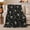 Skulls And Moons, variant on Glowing Jack-O'-Lantern Halloween Pattern Cartoon Illustration, Festive Halloween Scene, Warm Flannel Blanket for Living Room and Family Room, Art Lovers Halloween Gift, Festive Home Decor