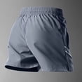 thumbnail image 5 of XFeng Men Quick Dry Athletic Shorts Elastic Waist Split‑Hem Running Workout Shorts, 5 of 5