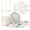 White, variant on Vesteel 18Pcs Pots and Pans Set, Nonstick Cookware Set with Detachable Handles, Stackable Kitchen Cooking Set with Silicone Utensils Set, Induction Compatible & Oven Safe - Cream White