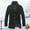 Black, variant on MHFRRA Mens Coat Winter Male Zipper Woolen Double Neck Mid Length Jacket Warm