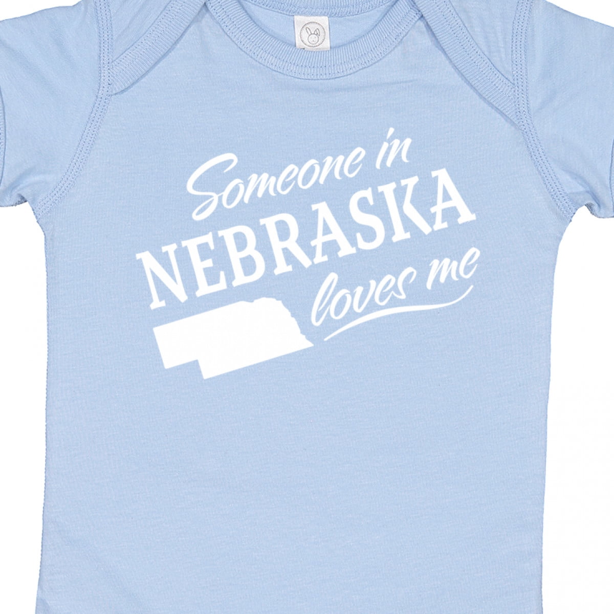 Inktastic Someone in Nebraska Loves Me Boys or Girls Baby Bodysuit