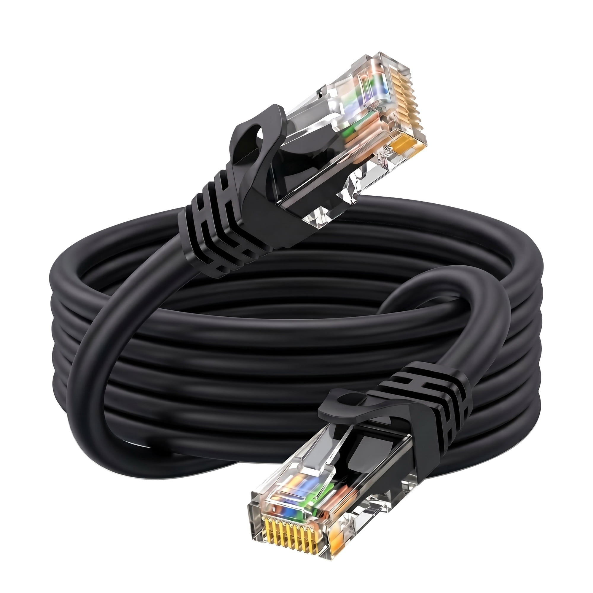 Dutevolns Cat 6 Ethernet Cable 16.4 ft, Cat 6 Cable Outdoor&Indoor, High Speed 1Gbps Internet Network Cable, Cat6 Ethernet Patch Cable Long, Computer LAN Cable for Router, Modem, PS4/5