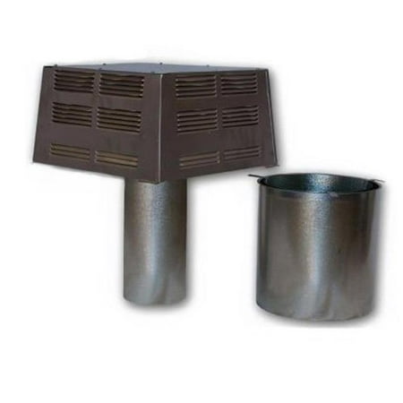 

Superior STL-12D 12 in. Square Top with Slip Section Galvanized Wood Chimney