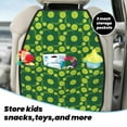 thumbnail image 5 of Fuzoiu Tennis Balls Print 2 Pack Kick Mat Back Seat Protector With 3 Storage Pockets, Universal Car Seat Back Organizer For Kids Pets, Waterproof Backseat Protector For Most Car, 5 of 8