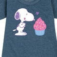 thumbnail image 3 of Peanuts - Snoopy Heart Cupcake - Youth Girls Fleece Dress, 3 of 6