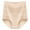 Beige, variant on Women's Lace Abdomen Mid-rise Waist And Hip Lift Comfortable Body Breathable Underwear Briefs