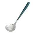 thumbnail image 1 of TFixol Stainless Steel Solid Spoon Cooking Spoon Basting Spoon Kitchen Serving Spoon Non-Stick and Heat Resistant Dishwasher Safe Easy to Clean, 1 of 6