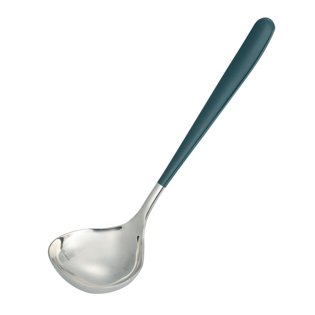 TFixol Stainless Steel Solid Spoon Cooking Spoon Basting Spoon Kitchen Serving Spoon Non-Stick and Heat Resistant Dishwasher Safe Easy to Clean