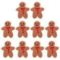 thumbnail image 1 of 10Pcs Gingerbread Man Felt Pendants DIY Wool Felt Pendants Wreath Decor Materials, 1 of 7