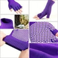 thumbnail image 4 of DABEI 1 Pair Yoga Half Finger Gloves, Non-slip Solid Color Fingerless Gloves For Training  Cycling Workouts Outdoor Sports, Yoga Aid Accessories, 4 of 23