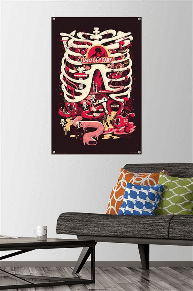 Rick And Morty - Anatomy Park Wall Poster with Push Pins, 22.375" x 34"