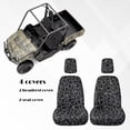thumbnail image 5 of KUIFORTI Leopard Print UTV Seat Covers Anti-Slip Seats Cover with Headrest Covers Easy to Install for Yamaha Rhino 700 660 450 2004-2021 Rhino Accessories Bucket Seat Cover, 5 of 7