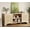 Natural Oak, variant on Juiluna Rattan TV Stand for 70 Inch TV, Boho Entertainment Center with Cabinets & Open Shelves, Wooden Media Console Table for Living Room, White