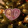 thumbnail image 7 of Dolly Pink Ornament, Acrylic Christmas Tree & Car Hanging Decoration, Glitter Country Music Fan Gift, Sparkling Pink Charm Ornament for Fans, 7 of 7