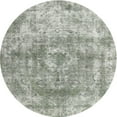 thumbnail image 1 of Ahgly Company Machine Washable Indoor Round Contemporary Sage Green Area Rugs, 7' Round, 1 of 7