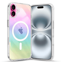 Entronix [Magnetic] Case Compatible with iPhone 17 - Holo Rainbow Clear