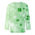 thumbnail image 4 of St. Patrick's Day T Shirt, Men 3/4 Sleeve Shirt, Round Neck Tshirts Man St. Patrick's Day Printing Tee Fashion Three Quarter Sleeve Shirts Motion Bodybuilding T-Shirt, 4 of 4