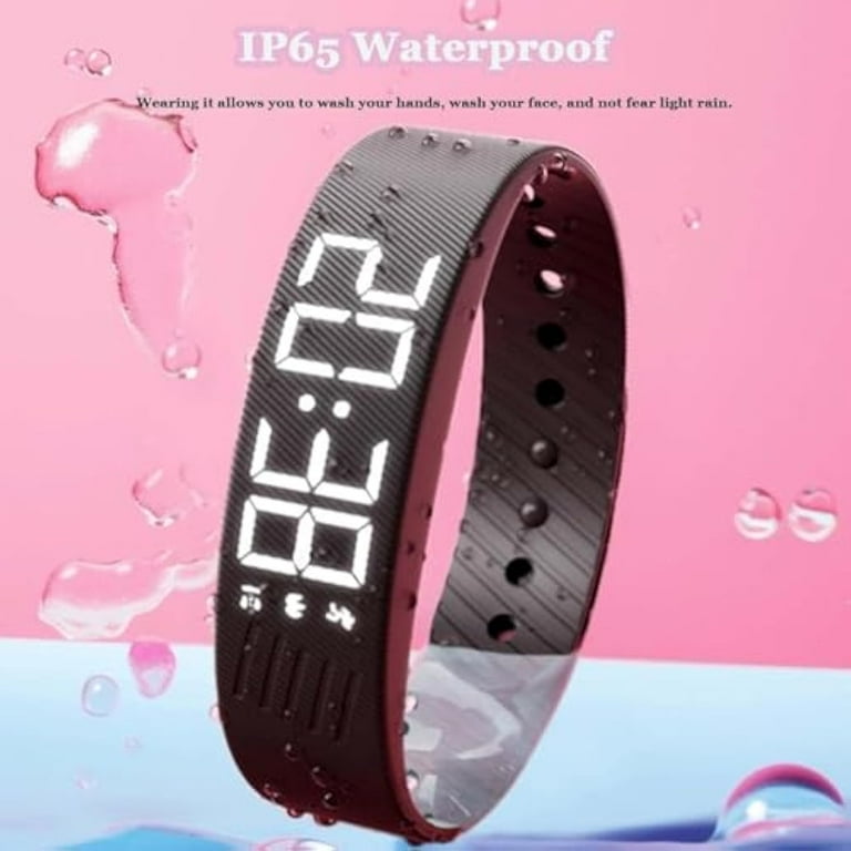 Fitsleeps Alarm Clock Watch,Silent Vibration Wake-Up Wristband for Deep  Sleepers,Snooze Free Smart Watch for Men and Women (Black) - Walmart.com