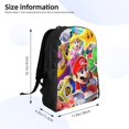 thumbnail image 3 of Mario Backpack, Travel Laptop Backpack, Water Resistant College School Computer Bag, Durable Daypack, Fit 16 Inch, 3 of 4