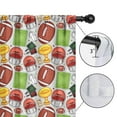 thumbnail image 4 of Blackout Kids Curtains,Gray Football Elements Pattern Childrens Insulated Curtains Set Of 2,Bedroom Essentials,Toddler Room Decor 42"x63", 4 of 5