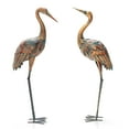 thumbnail image 1 of Costway 2-Piece Metal Crane Garden Statue Sculpture Set Outdoor Yard Lawn Decoration, 1 of 10