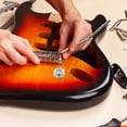thumbnail image 1 of KAKOWELY 2Ud Capuchones De Punta Para Guitarra Acústica Y Eléctrica De Cobre Color Plateado, 1 of 8