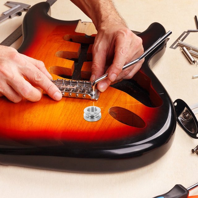 KAKOWELY 2Ud Capuchones De Punta Para Guitarra Acústica Y Eléctrica De Cobre Color Plateado