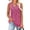 Hot Pink, variant on Ynynloco Tank Tops for Women Summer Tunic Sleeveless Shirts Dressy Loose Fit Casual V Neck Ruffled Hem Button Down Blouses