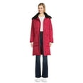 thumbnail image 2 of Big Chill Women's and Women's Plus Maxi Puffer Coat with Hood, Heavyweight, Sizes S-3X, 2 of 6