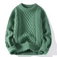 thumbnail image 1 of Suéter de color sólido con tendencia de moda de otoño e invierno, suéter casual holgado y atractivo para hombre, 1 of 5