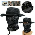 thumbnail image 4 of BLEEUS Men Camo Fishing Hat Foldable Casual Balaclava Sun Hat Breathable Bucket Hat Camping Supplies, 4 of 10